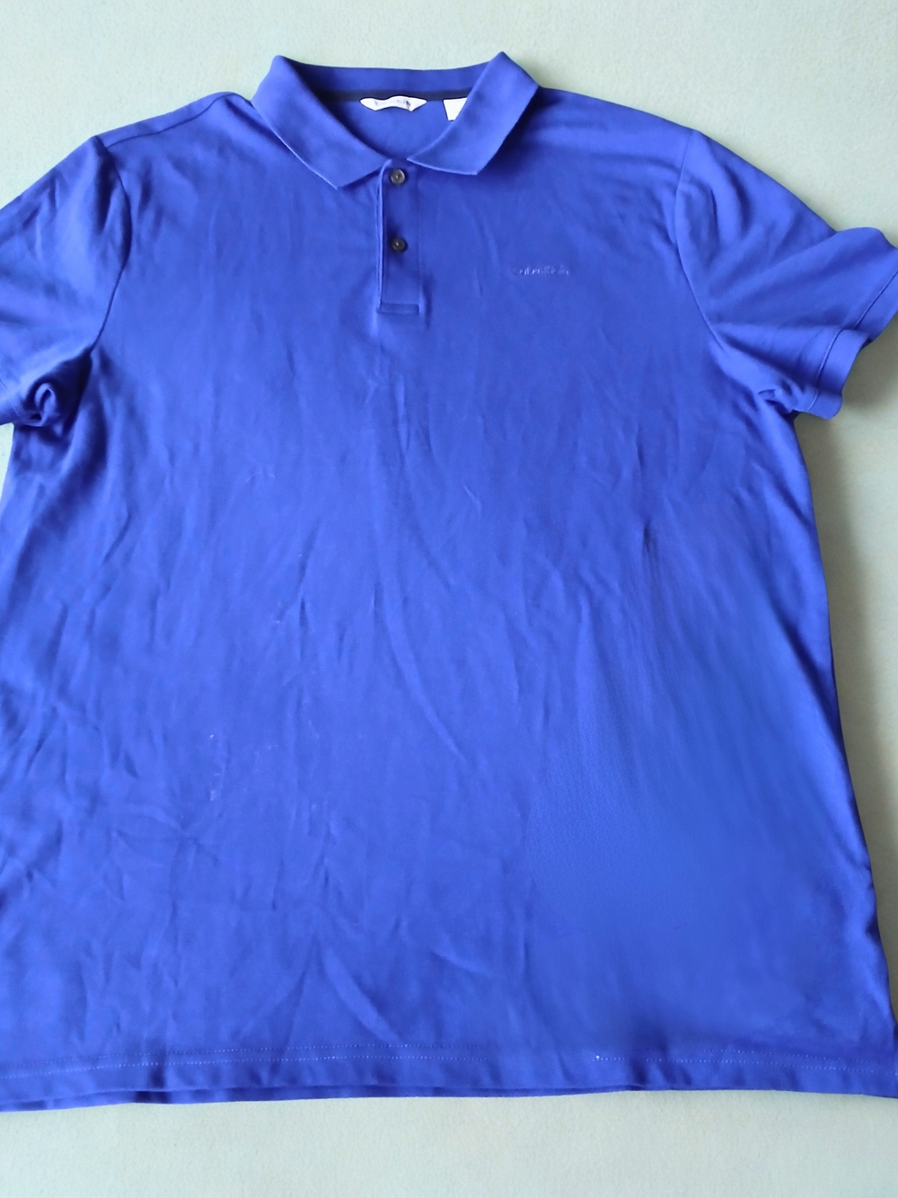 LAST CHANCE! Calvin Klein Blue Short Sleeve Polo Shirt